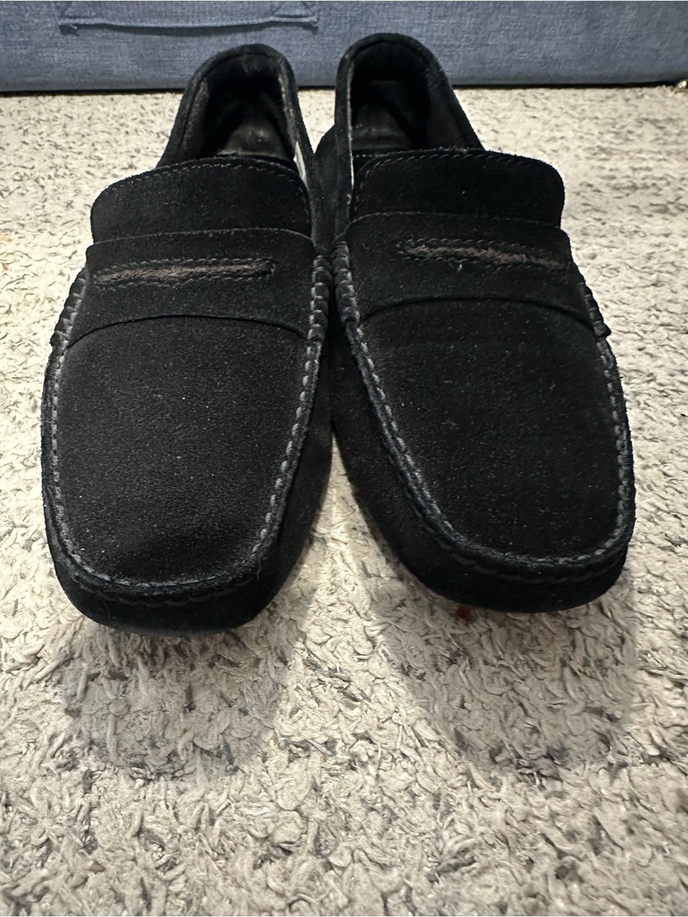 Manolo Blahnik Black Suede Driving Loafers 10.5